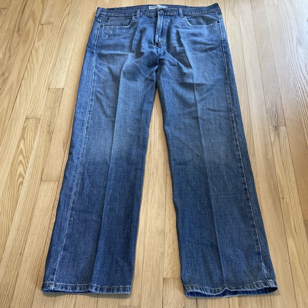 Levi's 569 Loose Fitting Straight Blue Jeans Size 38/34 Mens Excellent Condition
